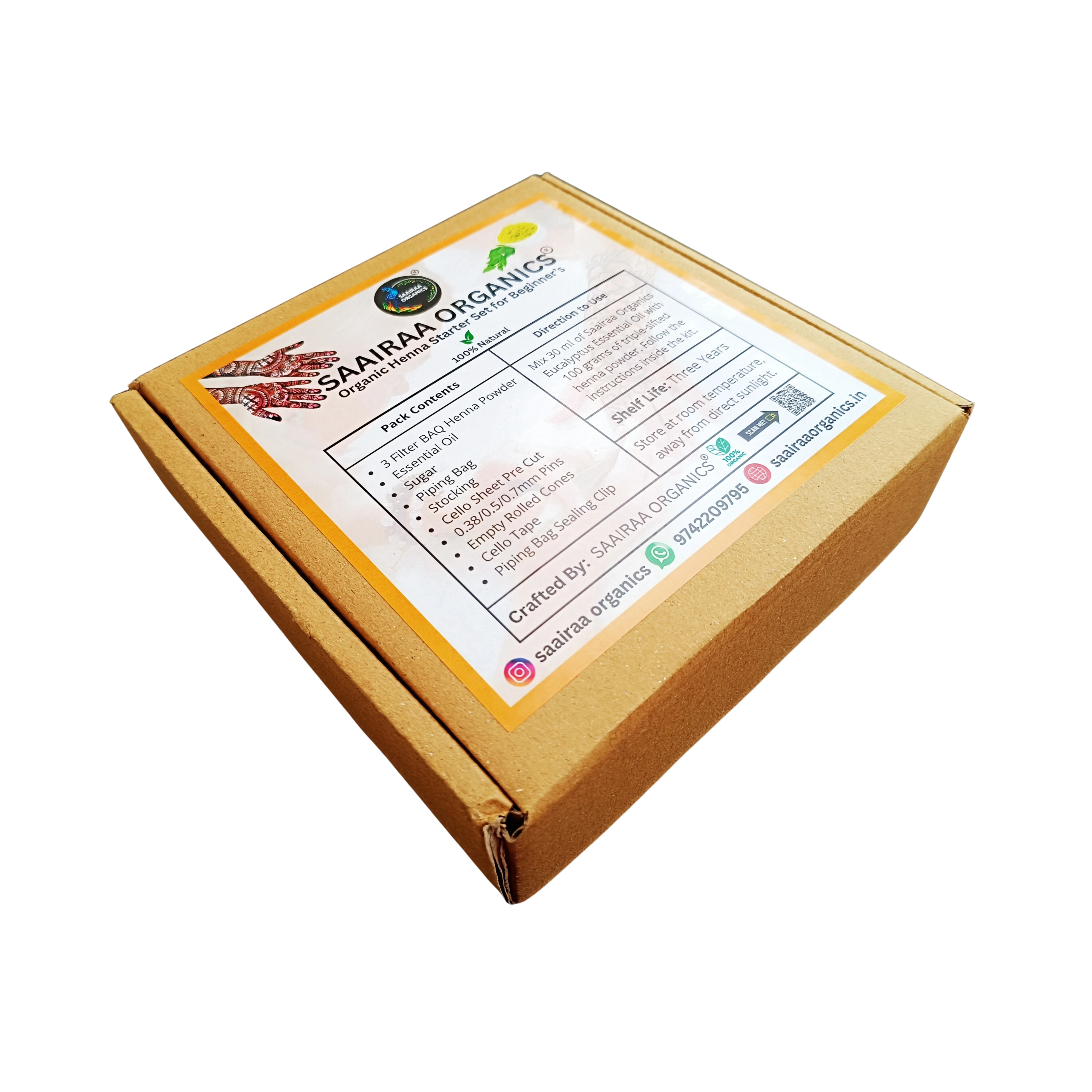 Saairaa Organics DIY Henna KIT for Beginners - Image 5