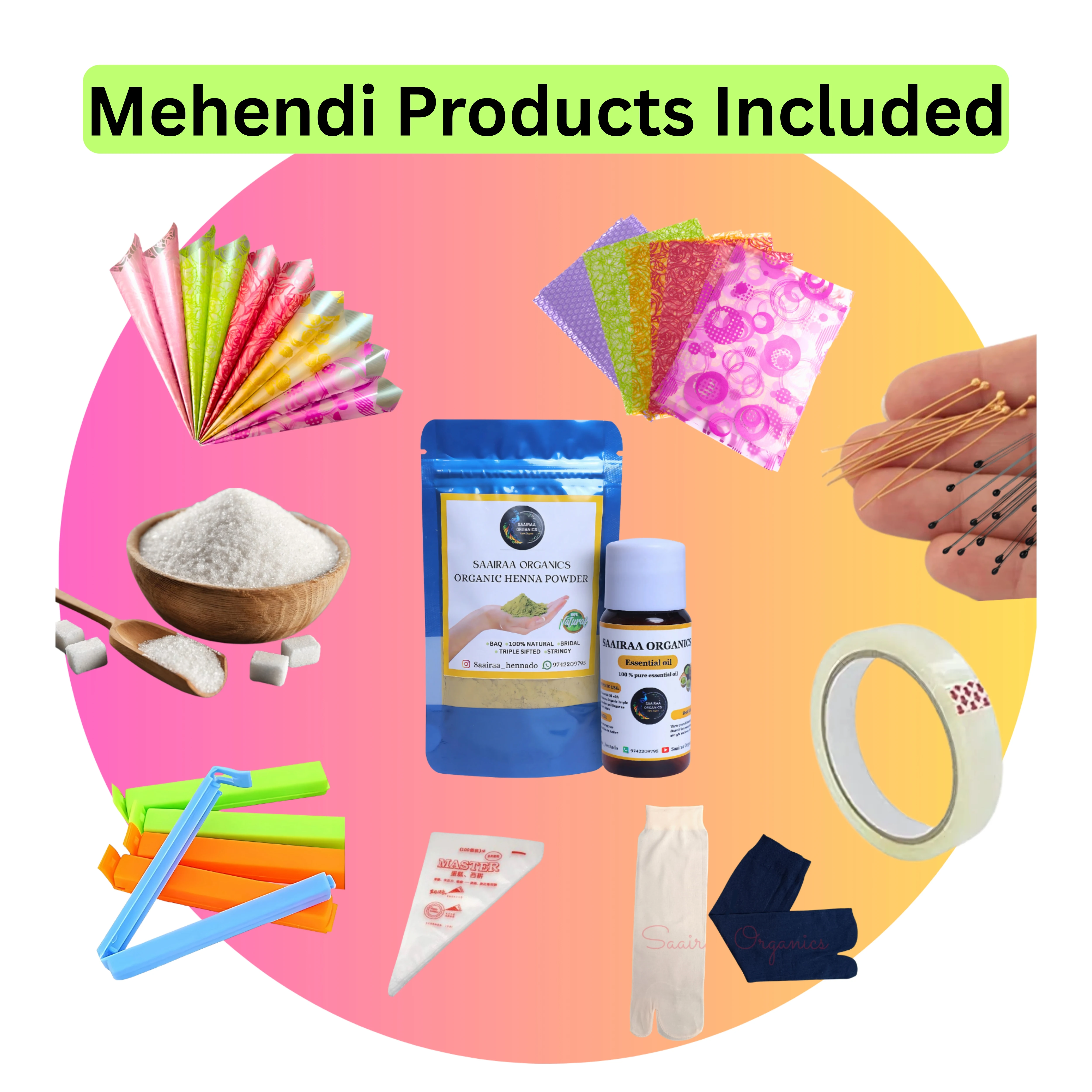 Saairaa Organics DIY Henna KIT for Beginners - Image 2